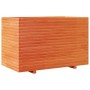 Jardinera madera maciza de pino marrón cera 110x60x72 cm by vidaXL, Pots and planters - Ref: Foro24-3282651, Price: 313,67 €,...