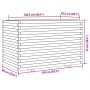 Jardinera madera maciza de pino marrón cera 110x60x72 cm by vidaXL, Pots and planters - Ref: Foro24-3282651, Price: 313,67 €,...