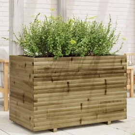 Eingelassener Kiefernholz-Pflanzkasten 110x60x72 cm von vidaXL, Töpfe und Pflanzgefäße - Ref: Foro24-3282653, Preis: 277,36 €...