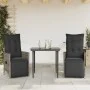 Zwei Garten-Liegestühle und Kissen aus grauem Kunststoff-Rattan. von vidaXL, Gartenstühle - Ref: Foro24-365668, Preis: 252,09...