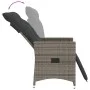 Zwei Garten-Liegestühle und Kissen aus grauem Kunststoff-Rattan. von vidaXL, Gartenstühle - Ref: Foro24-365668, Preis: 252,09...