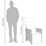 Sillones reclinable jardín y cojines 2 uds ratán sintético gris by vidaXL, Garden chairs - Ref: Foro24-365668, Price: 258,52 ...