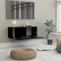 Mueble para TV madera contrachapada negro 80x30x30 cm de vidaXL, Muebles TV - Ref: Foro24-801473, Precio: 49,23 €, Descuento: %