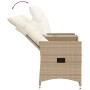 Sofá de jardín reclinable de 2 plazas con mesa ratán PE beige by vidaXL, Outdoor sofas - Ref: Foro24-365713, Price: 244,95 €,...