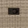 Zweiplätziges, verstellbares Gartensofa mit Beistelltisch aus beigem PE-Rattan. von vidaXL, Outdoor-Sofas - Ref: Foro24-36571...