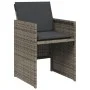 Set de comedor de jardín 11 pzas y cojines ratán sintético gris by vidaXL, Garden sets - Ref: Foro24-3277801, Price: 780,33 €...