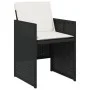 Set comedor de jardín con cojines 15 pzas ratán sintético negro by vidaXL, Garden sets - Ref: Foro24-3277817, Price: 1,00 €, ...
