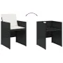 Set comedor de jardín con cojines 15 pzas ratán sintético negro by vidaXL, Garden sets - Ref: Foro24-3277817, Price: 1,00 €, ...