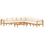 Set de sofás de jardín con cojines 6 pzas madera maciza acacia by vidaXL, Garden sets - Ref: Foro24-3214854, Price: 965,85 €,...