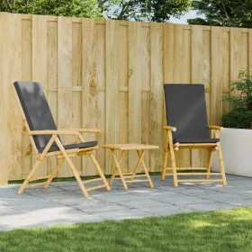 Faltbare Gartenstühle mit verstellbarer Rückenlehne und Kissen, 2 Stück, Bambus. von vidaXL, Gartenstühle - Ref: Foro24-36587...