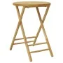 Mesa plegable de jardín de bambú Ø55x75 cm de vidaXL, Mesas de jardín - Ref: Foro24-365881, Precio: 67,82 €, Descuento: %