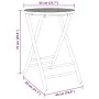 Faltbarer Gartentisch aus Bambus Ø55x75 cm von vidaXL, Gartentische - Ref: Foro24-365881, Preis: 67,84 €, Rabatt: %