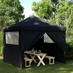 Tienda de fiesta plegable Pop-Up con 4 paredes laterales negra by vidaXL, Tents and gazebos - Ref: Foro24-4004934, Price: 159...