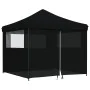 Tienda de fiesta plegable Pop-Up con 4 paredes laterales negra by vidaXL, Tents and gazebos - Ref: Foro24-4004934, Price: 159...