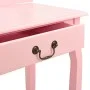 Dressing table and stool paulownia wood and pink MDF 65x36x128 cm by vidaXL, Bedroom Dressers - Ref: Foro24-289335, Price: 97...