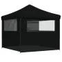 Tienda de fiesta plegable Pop-Up con 4 paredes laterales negra by vidaXL, Tents and gazebos - Ref: Foro24-4004934, Price: 159...