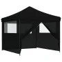 Tienda de fiesta plegable Pop-Up con 4 paredes laterales negra by vidaXL, Tents and gazebos - Ref: Foro24-4004934, Price: 159...