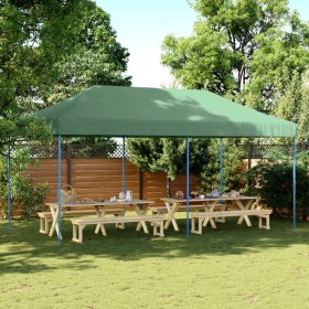 Tienda de fiesta plegable Pop-Up verde 580x292x315 cm