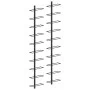 Wall wine racks for 20 bottles 2 units black metal by vidaXL, Wine racks - Ref: Foro24-289567, Price: 76,11 €, Discount: %