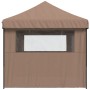 Tienda de fiesta plegable Pop-Up con 3 paredes laterales marrón by vidaXL, Tents and gazebos - Ref: Foro24-4004948, Price: 20...