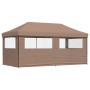 Tienda de fiesta plegable Pop-Up con 3 paredes laterales marrón by vidaXL, Tents and gazebos - Ref: Foro24-4004948, Price: 20...