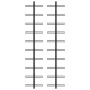 Wall wine racks for 20 bottles 2 units black metal by vidaXL, Wine racks - Ref: Foro24-289567, Price: 74,35 €, Discount: %