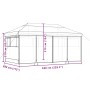 Faltbares Pop-Up-Partyzelt mit 4 Seitenwänden in Terrakotta-Farbe. von vidaXL, Zelte und Pavillons - Ref: Foro24-4004957, Pre...