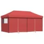 Tienda de fiesta plegable Pop-Up 4 paredes laterales burdeos by vidaXL, Tents and gazebos - Ref: Foro24-4004955, Price: 256,3...