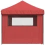 Tienda de fiesta plegable Pop-Up 4 paredes laterales burdeos by vidaXL, Tents and gazebos - Ref: Foro24-4004955, Price: 256,3...