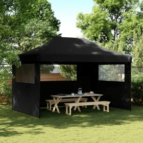 Faltbares Pop-Up-Partyzelt mit 3 schwarzen Seitenwänden. von vidaXL, Zelte und Pavillons - Ref: Foro24-4004974, Preis: 172,49...