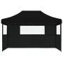 Tienda de fiesta plegable Pop-Up con 3 paredes laterales negra by vidaXL, Tents and gazebos - Ref: Foro24-4004974, Price: 172...