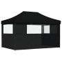 Tienda de fiesta plegable Pop-Up con 3 paredes laterales negra by vidaXL, Tents and gazebos - Ref: Foro24-4004974, Price: 155...