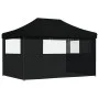 Tienda de fiesta plegable Pop-Up con 3 paredes laterales negra by vidaXL, Tents and gazebos - Ref: Foro24-4004974, Price: 172...