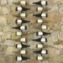 Wall wine racks for 20 bottles 2 units black metal by vidaXL, Wine racks - Ref: Foro24-289567, Price: 76,11 €, Discount: %