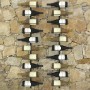 Wand-Weinregale für 20 Flaschen, 2 Einheiten aus schwarzem Metall von vidaXL, Weinregale - Ref: Foro24-289567, Preis: 74,54 €...