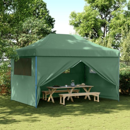 Faltbares Pop-Up-Partyzelt mit 4 grünen Seitenwänden. von vidaXL, Zelte und Pavillons - Ref: Foro24-4004976, Preis: 159,49 €,...