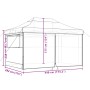 Faltbares Pop-Up-Partyzelt mit 4 grünen Seitenwänden. von vidaXL, Zelte und Pavillons - Ref: Foro24-4004976, Preis: 159,49 €,...