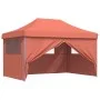 Tienda de fiesta plegable Pop-Up 4 paredes laterales terracota by vidaXL, Tents and gazebos - Ref: Foro24-4004981, Price: 188...