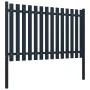 Anthracite powder coated steel fence panel 174.5x100 cm by vidaXL, fence panels - Ref: Foro24-146471, Price: 177,29 €, Discou...