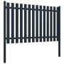Anthrazit pulverbeschichtetes Stahlzaunelement 174,5 x 100 cm von vidaXL, Zaunpaneele - Ref: Foro24-146471, Preis: 181,05 €, ...