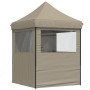 Tienda de fiesta plegable Pop-Up con 4 paredes laterales taupe by vidaXL, Tents and gazebos - Ref: Foro24-4005002, Price: 145...