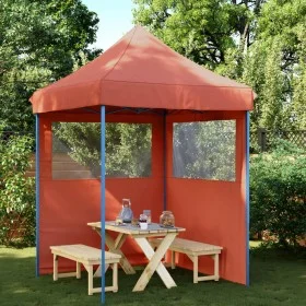 Faltbare Pop-Up-Partyzelt mit 2 Seitenwänden in Terrakotta-Farbe. von vidaXL, Zelte und Pavillons - Ref: Foro24-4004997, Prei...