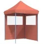 Faltbare Pop-Up-Partyzelt mit 2 Seitenwänden in Terrakotta-Farbe. von vidaXL, Zelte und Pavillons - Ref: Foro24-4004997, Prei...