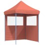 Faltbare Pop-Up-Partyzelt mit 2 Seitenwänden in Terrakotta-Farbe. von vidaXL, Zelte und Pavillons - Ref: Foro24-4004997, Prei...