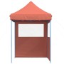 Faltbare Pop-Up-Partyzelt mit 2 Seitenwänden in Terrakotta-Farbe. von vidaXL, Zelte und Pavillons - Ref: Foro24-4004997, Prei...