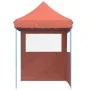 Tienda de fiesta plegable Pop-Up 2 paredes laterales terracota by vidaXL, Tents and gazebos - Ref: Foro24-4004997, Price: 115...