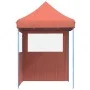 Faltbare Pop-Up-Partyzelt mit 2 Seitenwänden in Terrakotta-Farbe. von vidaXL, Zelte und Pavillons - Ref: Foro24-4004997, Prei...