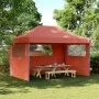 Faltbare Pop-Up-Partyzelt mit 3 Seitenwänden in Terrakotta-Farbe. von vidaXL, Zelte und Pavillons - Ref: Foro24-4005021, Prei...