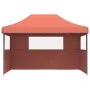 Faltbare Pop-Up-Partyzelt mit 3 Seitenwänden in Terrakotta-Farbe. von vidaXL, Zelte und Pavillons - Ref: Foro24-4005021, Prei...