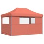 Faltbare Pop-Up-Partyzelt mit 3 Seitenwänden in Terrakotta-Farbe. von vidaXL, Zelte und Pavillons - Ref: Foro24-4005021, Prei...